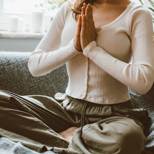 namaste pose namaste pose